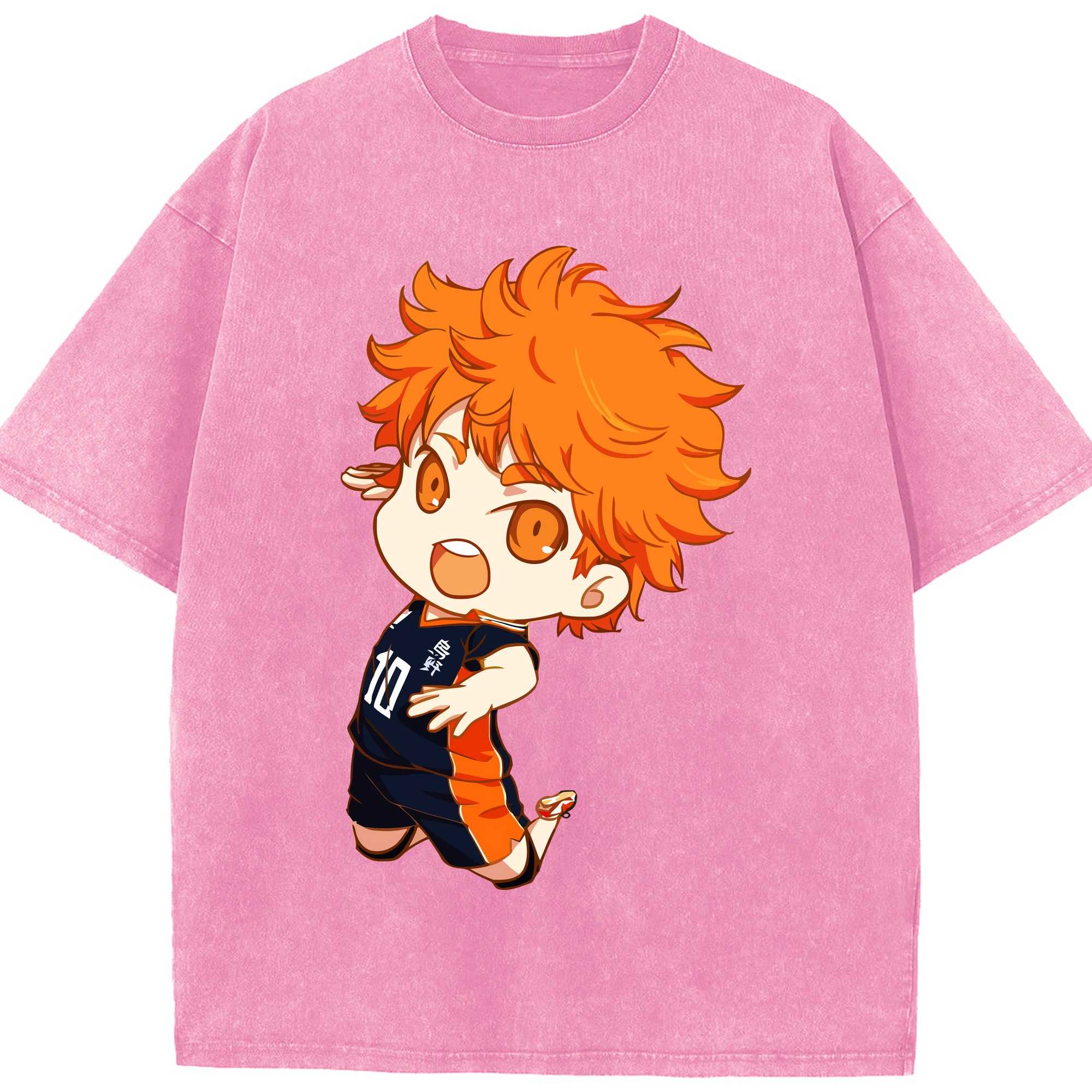 （画像用） ハイキュー!! Haikyu!! 綿100% ヴィンテージ風 半袖Tシャツ（フロントプリント）